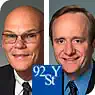 in the news with jeff greenfield at the 92nd street y featuring james carville and paul begala audiobook cover image