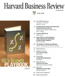 harvard business review, june 2006 audiobook cover image