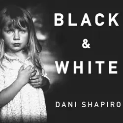black and white audiobook cover image