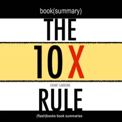 book summary of the 10x rule by grant cardone audiobook cover image