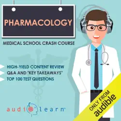 pharmacology: medical school crash course (unabridged) audiobook cover image