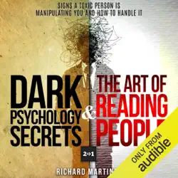 dark psychology secrets & the art of reading people: 2 in 1: signs a toxic person is manipulating you and how to handle it (unabridged) audiobook cover image