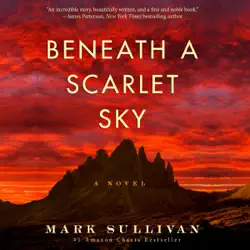 beneath a scarlet sky: a novel (unabridged) audiobook cover image