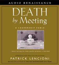 death by meeting audiobook cover image