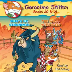 geronimo stilton: books 20 & 21: #20 surf's up, geronimo!; #21 the wild, wild west imagen de portada de audiolibro