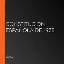 constitución española de 1978 imagen de portada de audiolibro