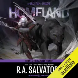 homeland: legend of drizzt: dark elf trilogy, book 1 (unabridged) audiobook cover image