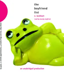 the boyfriend list: 15 guys, 11 shrink appointments, 4 ceramic frogs and me, ruby oliver (unabridged) audiobook cover image