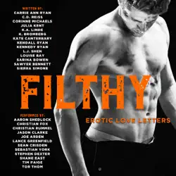 filthy: erotic love letters audiobook cover image