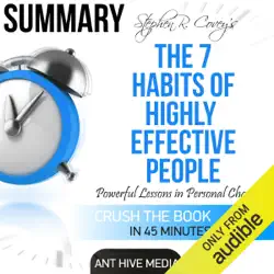 summary of steven r. covey's the 7 habits of highly effective people: powerful lessons in personal change (unabridged) audiobook cover image