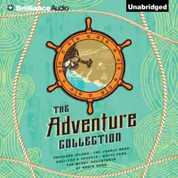 the adventure collection: treasure island, the jungle book, gulliver's travels, white fang, the merry adventures of robin (unabridged) audiobook cover image