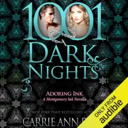 adoring ink: a montgomery ink novella - 1001 dark nights (unabridged) audiobook cover image