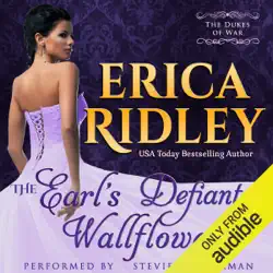 the earl's defiant wallflower: dukes of war, book 2 (unabridged) audiobook cover image