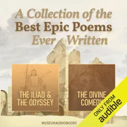 a collection of the best epic poems ever written: the iliad & the odyssey, and the divine comedy (unabridged) audiobook cover image