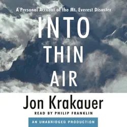 into thin air: a personal account of the mt. everest disaster (unabridged) audiobook cover image