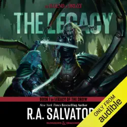 the legacy: legend of drizzt: legacy of the drow, book 1 (unabridged) audiobook cover image