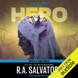 hero: legend of drizzt: homecoming, book iii (unabridged) audiobook cover image