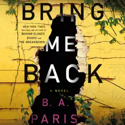 bring me back audiobook cover image