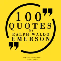 100 quotes by ralph waldo emerson audiobook cover image
