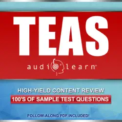 teas audiolearn: complete audio review for the ati teas (test of essential academic skills) (unabridged) audiobook cover image