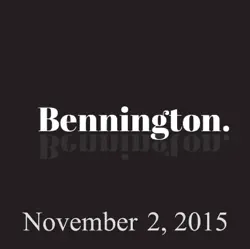 bennington, november 2, 2015 audiobook cover image