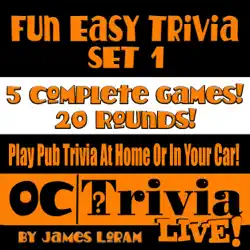 fun easy trivia set 1: an oc trivia live! game book (unabridged) audiobook cover image