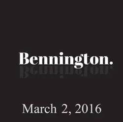 bennington, march 2, 2016 audiobook cover image