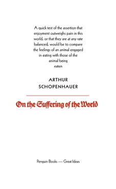 on the suffering of the world book cover image