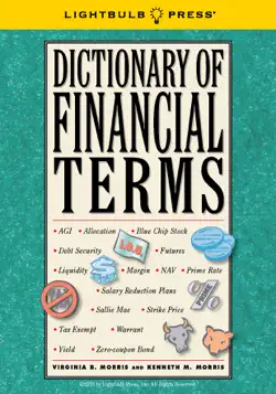 dictionary of financial terms book cover image