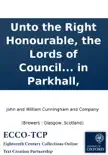 Unto the Right Honourable, the Lords of Council and Session, the petition of John and William Cunningham and Company brewers in Glasgow, James Hotchkis and Company brewers in Edinburgh, and James Graham vintner in Glasgow, for themselves, and as trustees sinopsis y comentarios