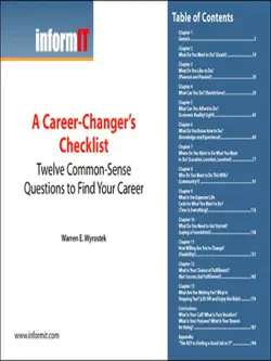 a career-changer's checklist: twelve common-sense questions to find your career (digital short cut) book cover image