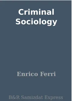 criminal sociology book cover image