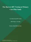 The Harrow HIV Testing in Primary Care Pilot Study synopsis, comments