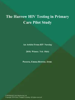 the harrow hiv testing in primary care pilot study book cover image