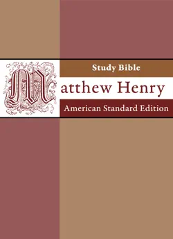 matthew henry study bible with asv book cover image