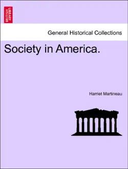 society in america. vol. iii book cover image