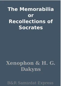 the memorabilia or recollections of socrates book cover image
