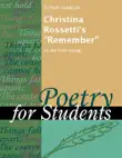 A Study Guide for Christina Rossetti's "Remember" sinopsis y comentarios