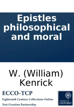 epistles philosophical and moral imagen de la portada del libro