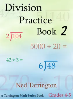 division practice book 2, grades 4-5 book cover image