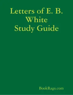 letters of e. b. white study guide book cover image