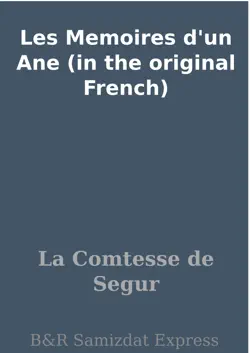 les memoires d'un ane (in the original french) imagen de la portada del libro