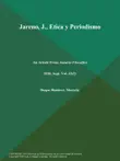 Jareno, J., Etica y Periodismo synopsis, comments