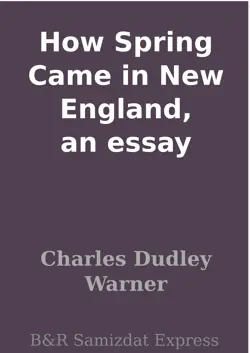 how spring came in new england, an essay book cover image