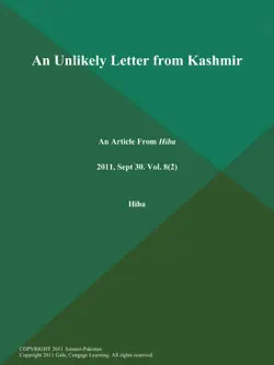 an unlikely letter from kashmir book cover image