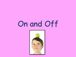 on and off book cover image