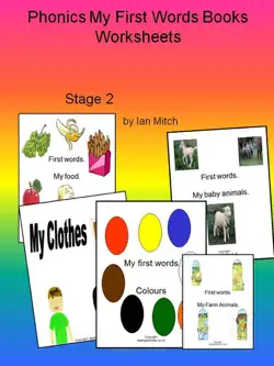 phonics my first words books worksheets book cover image