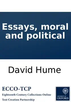 essays, moral and political imagen de la portada del libro