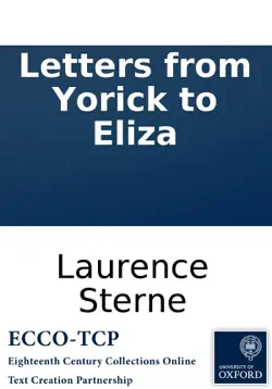 letters from yorick to eliza imagen de la portada del libro