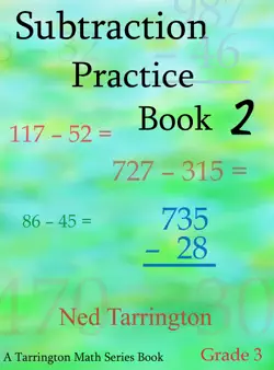 subtraction practice book 2, grade 3 book cover image